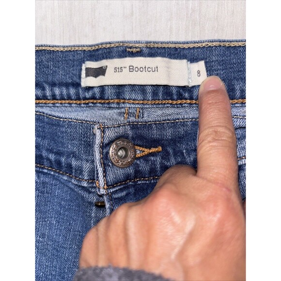 Levis 515 Womens Bootcut Stretch Denim Blue Jeans Size 8 S (30X29) Cowgirl Boho - Picture 3 of 9